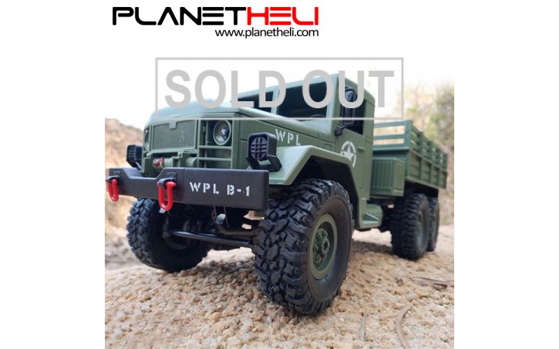 WPL B-16 1:16 Remote Control Military Truck 6 Wheels Drive Off-Road RC Car 